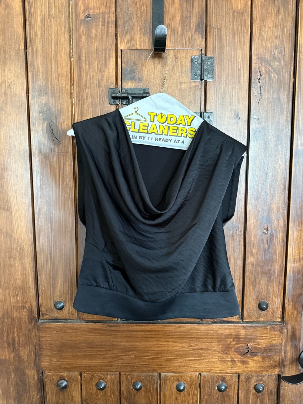 Express Black Women's Top with Draped Neckline